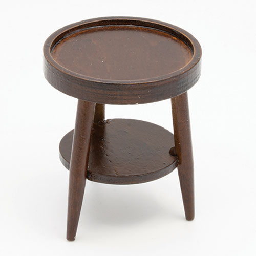 CLA12051 - Round Side Table, Walnut