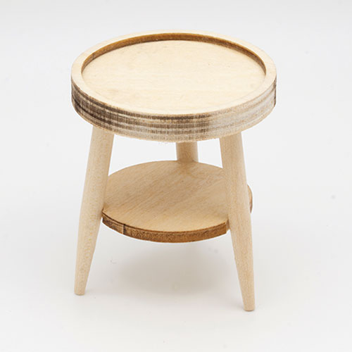 CLA12053 - Round Side Table, Unfinished