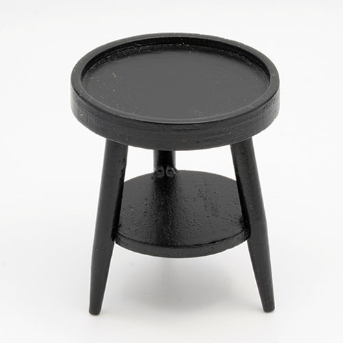 CLA12054 - Round Side Table, Black