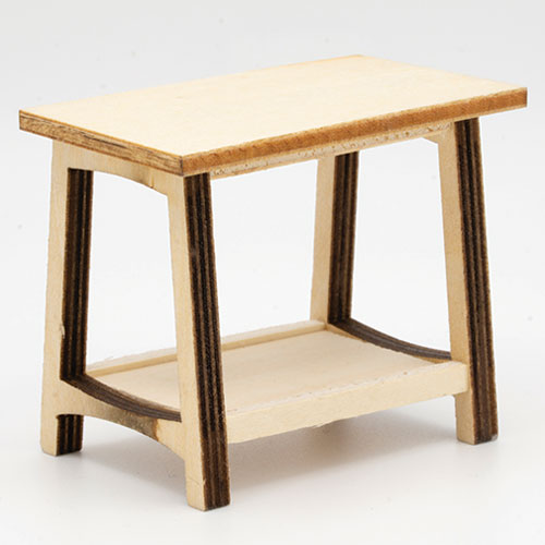 CLA12061 - Rectangular Side Table, Unfinished