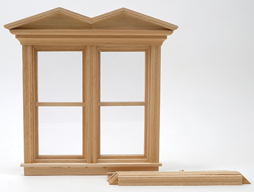 CLA71046 - Discontinued: ..Victorian Hooded Nonworking Double Window