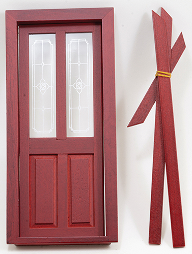 CLA76038 - Transom Door, Mahogany  ()