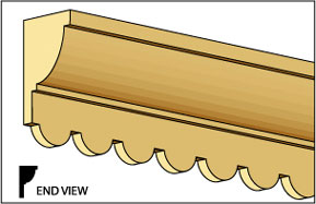 CLA77272 - Custom Cornice, 7/16 X 24