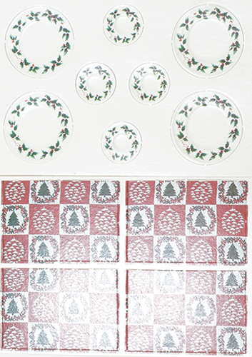 CLA90712 - .Table Setting/12: Christmas Holly