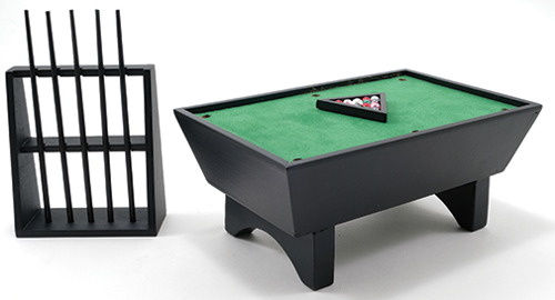CLA91322 - Discontinued: Pool Table Set/24, Black
