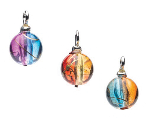 CLD2136 - Carnival Glass Ornament, Pkg. 3
