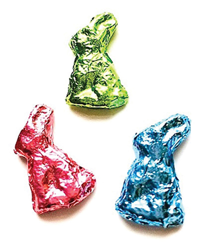 CLD613 - Set of 3 Foil Bunnies