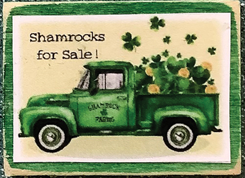 CLD930 - Decor Board Sign - Shamrocks for Sale