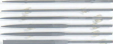 EXL55668 - Needle File Set with Handle, 6 Assorted, Cut #2