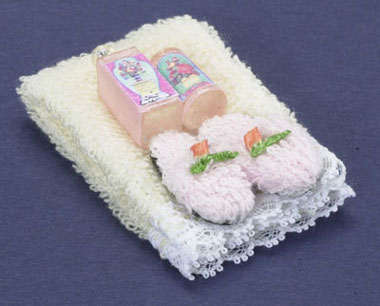 FCA2369 - Towel Set, Beige, with  Lotion