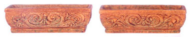 FCA4013AG - Acanthus Rect. Planter 2 Pcs, Aged