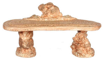 FCA4267AG - Bunny Bench, Aged, 2 Pcs