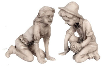 FCA4322GY - Boy &amp; Girl Gardener, Gray