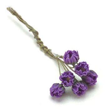 FCA652PP - 6 Half Bloom Wa/Lily, Purple