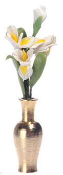 FCAB8032 - White Iris In Vase