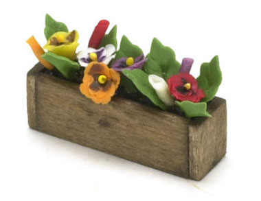 FCAB8059 - Pansy In Window Box