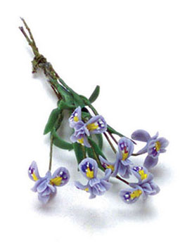FCAB8163BL - Iris, 6 Stems, Blue