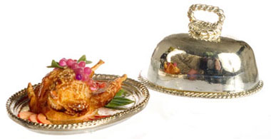 FCJU1007 - Chicken with Fruits On Metal Tray