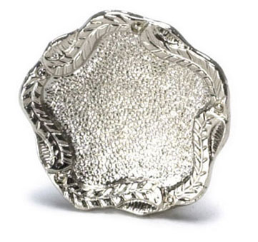 FCSS3005 - .Round Tray Leaf Decor 1 1/4
