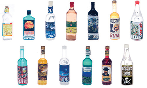 FR40871A - Discontinued: Liquor Bottles, Assorted 7pc