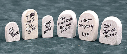 FR79007 - Tombstones, 6Pc, Assorted