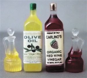 HR54270 - Salad Set-Olive Oil, Red Wine Vinegar Set, Cruet S