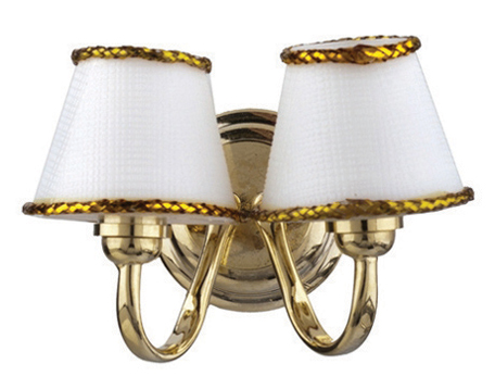HW2335 - Led Double White Shade Wall Sconce