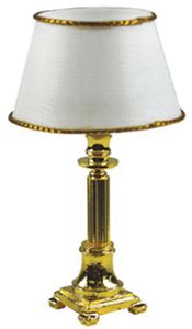 HW2572 - Brass Column Table Lamp