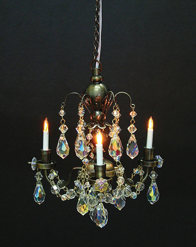 HW2813 - 3-Arm Crystal Chandelier