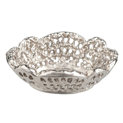 HW57018 - Silver Filigree Basket