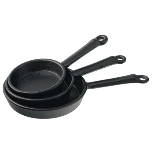 HW59116 - 3-Pc. Cast Iron Frying Pan Set