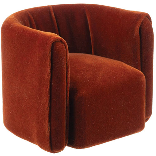HW60803 - Rust Luxe Bucket Chair