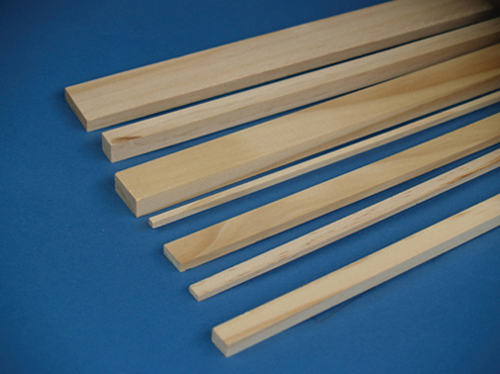HW7514 - .12 Pc -1/8 Inch X 5/8 Inch Pine Stripwood