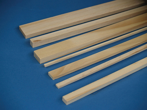 HW7515 - 12 Pc - 1/8 Inch X 3/4 Inch Pine Stripwood