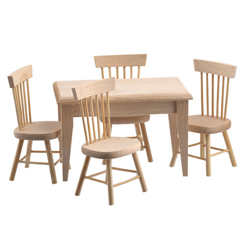 HW90689 - 5-Pc. Unfinished Kitchen Table