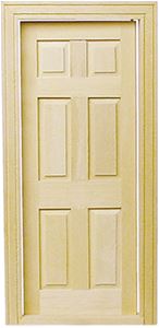 HW6007 - Interior 6-Panel Door with Trim
