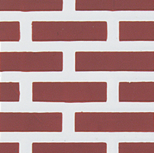HW7314 - Discontinued: Red Brick Vinyl Siding/Flooring, 11 X 17