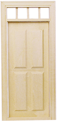 HWH6001 - 1/2 Scale: 4 Panel Prehung Door