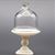 IM65173 - White Pedestal with Glass Cover