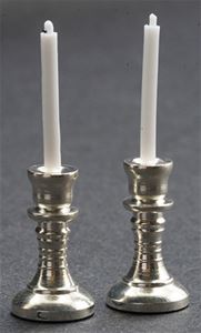 IM65585 - Silver Candlesticks, Set of 2  ()