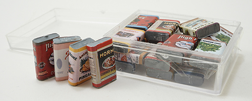 IM66350 - Discontinued: Country Store Grocery Tins, 24 Pieces  ()