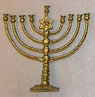 ISL25011 - Gold Large Menorah