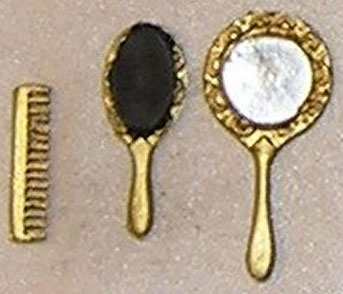 ISL2590 - Mirror/Brush/Comb Set, Gold Color