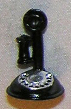 ISL2728 - Telephone, Candlestick with Dial, Black