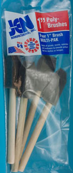 JEN11MP - Discontinued: ..1 In Sponge Brush, 4/Pk