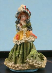 JKMME02 - Victorian Lady Figurine (Antique Green)
