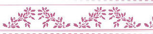 JM25B - Border, 3pc: Acorns, Purple On White