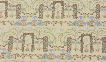 JM48 - Wallpaper, 3pc: Rose Trellis