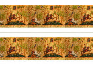 JM69 - Wallpaper, 3pc: Tudor Frieze
