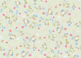 JM76 - Wallpaper, 3pc: Rococo Silk, Green